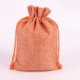 thumbnail image 1 of 5 Pcs Christmas Gift Bags with Drawstring Favor Bulk Burlap Sack Bags for DIY Wedding Party Craft(orange,9*12cm), 1 of 4