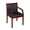 Mahogany/ Black, variant on Regency Regent Upholstered Guest Side Accent Armchair- Grey/ Black