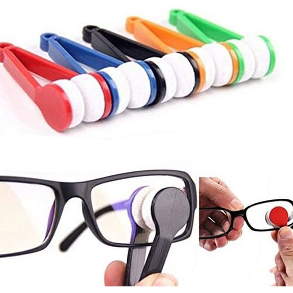 Sunglasses Cleaning Brushes - 2 Pieces Glasses Sunglasses Eyeglass Spectacles Cleaner Cleaning Brush Wiper Wipe Kit - RANDOM COLOR