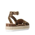 thumbnail image 3 of Sandalias de Plataforma con Cuña de Gamuza Estampado Leopardo para Mujer DREAM PAIRS Talle 7.5, 3 of 6