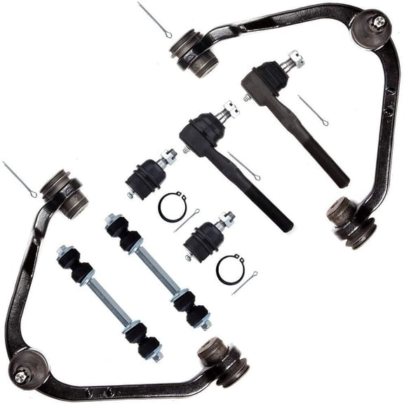 CCIYU Lower Ball Joints Outer Tie Rods Front Sway Bar Links Upper Control Arms Compatible Fit For 97-02 For Ford Expedition 97-03 For Ford For F-150 04 For Ford For F-150 Heritage 8pcs Suspension Kit