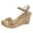 Gold, variant on Womens Elegant Heels Open Toe Sparkly Platform Sandals Ankle Strap Cork Wedges Non Slip Wedding Party Dressy Pumps Shoes Gold Size 9