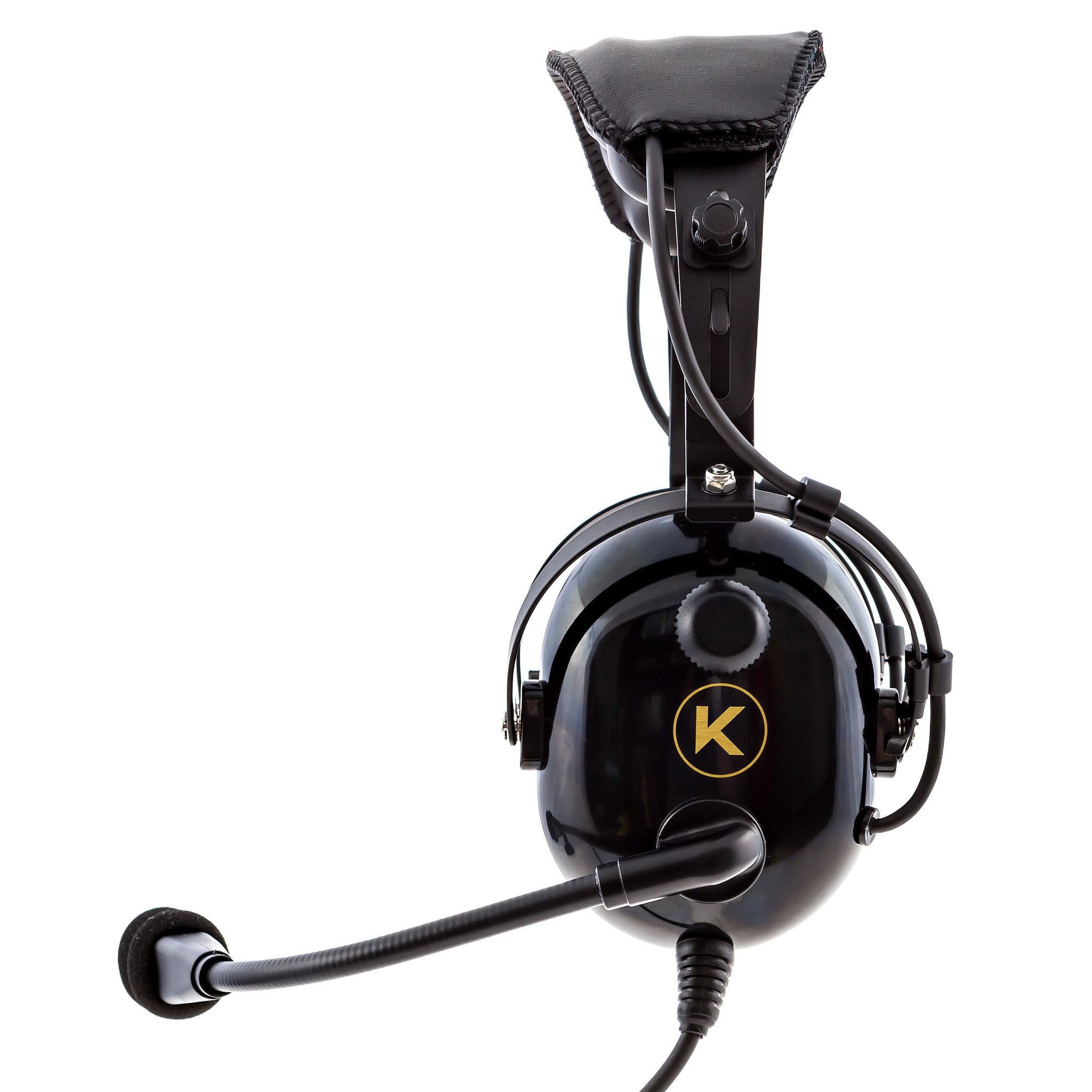 KORE AVIATION KA-1 General Aviation Headset for Pilots Headset Bag Mono and Stereo Compatibility Adjustable Headband Noise Canceling Microphone Gel Ear Seals Passive Noise Reduction 