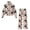 Blossom, variant on Chririnla Red Roses Black Pattern Elastic Cuff Two Piece Tracksuit, Stretch Adjustable Drawstring Spandex Blend Women's Sweat Suit for Autumn Shopping Neighborhood Walking