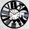thumbnail image 2 of Amblelife Barbershop Vinyl Record Wall Clock Retro style Wall clock Silent Home Decor Unique Art Special Home Accessories Creative Personality Gift, 2 of 7