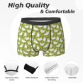 thumbnail image 2 of Men's Boxer Briefs, Minimalist Funny Chicken Green Soft Comfy Mens Underwear Boxer Briefs Breathable With Widen Waist, 2 of 7