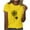 Yellow, variant on Tops for Women Sexy Casual,Shorts for Women,Womens Casual Print Pullover Round Neck Short Sleeved Top,Tops for Women,3/4 Sleeve Tops for Women