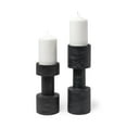 thumbnail image 2 of Mercana Bolton I 3.9L X 3.9W X 10.6H Black Metal Table Candle Holders, 2 of 7
