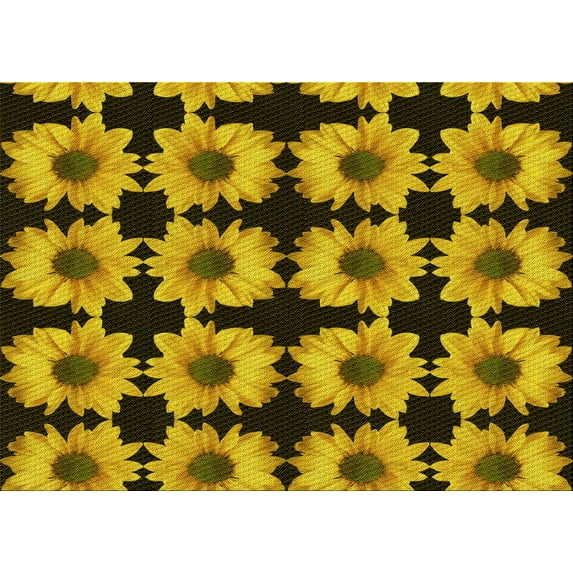 Ahgly Company Indoor Rectangle Patterned Bakers Brown Area Rugs, 5' x 7'