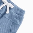 thumbnail image 4 of TOWED22 Toddler Baby Boy Clothes Outfit Color Block Waffle Sweatshirt Joggers Pants Set Fall Winter,AG,0-6 M, 4 of 4