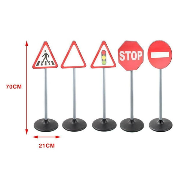 Simulation Traffic Signs Light Model Toy Stop Light Lamp Model Child  Education Themed Party Decor road signs 