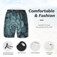 thumbnail image 3 of Fotbe Blue Color Cactus Traje de Baño para Hombre – Shorts de Natación de Secado Rápido con Forro y Bolsillos-Medium, 3 of 6
