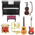 thumbnail image 2 of Miniature Musical Instrument Set Mini Musical Instrument Model Doll Decoration Accessories, 2 of 5