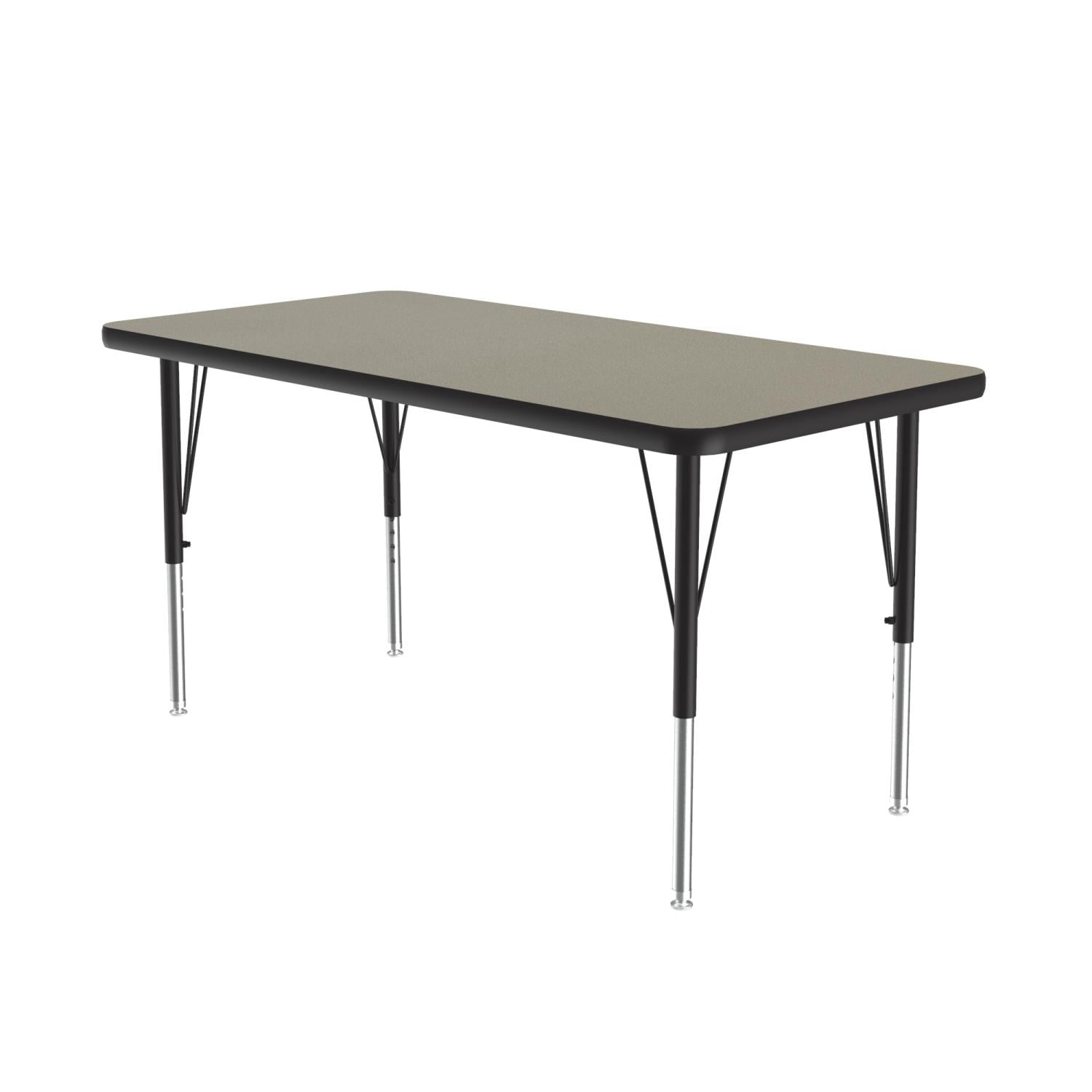 Correll A2448-RECS-54 1.25 in. High Pressure Top Rectangular Activity Tables Savannah Sand - 24 x 48 in.
