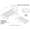 thumbnail image 7 of Portland Twin Extra Long Bed with Footboard and Twin Extra Long Trundle in White, 7 of 7