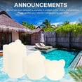 thumbnail image 4 of Uxcell 40-Pack Absorbente de Escoria para Jacuzzi, Bolas de Escoria con Patrón de Osito para Spa, Bañera y Piscina [Blanco], 4 of 6