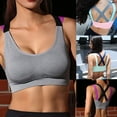 thumbnail image 6 of Necvior Women for Cross X-Back Sports Bra Seamless Removable Padded Workout Vest Underwe, 6 of 16