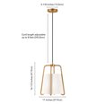 thumbnail image 5 of Evelyn&Zoe Mid-Century Modern Fabric and Metal Pendant, 5 of 5