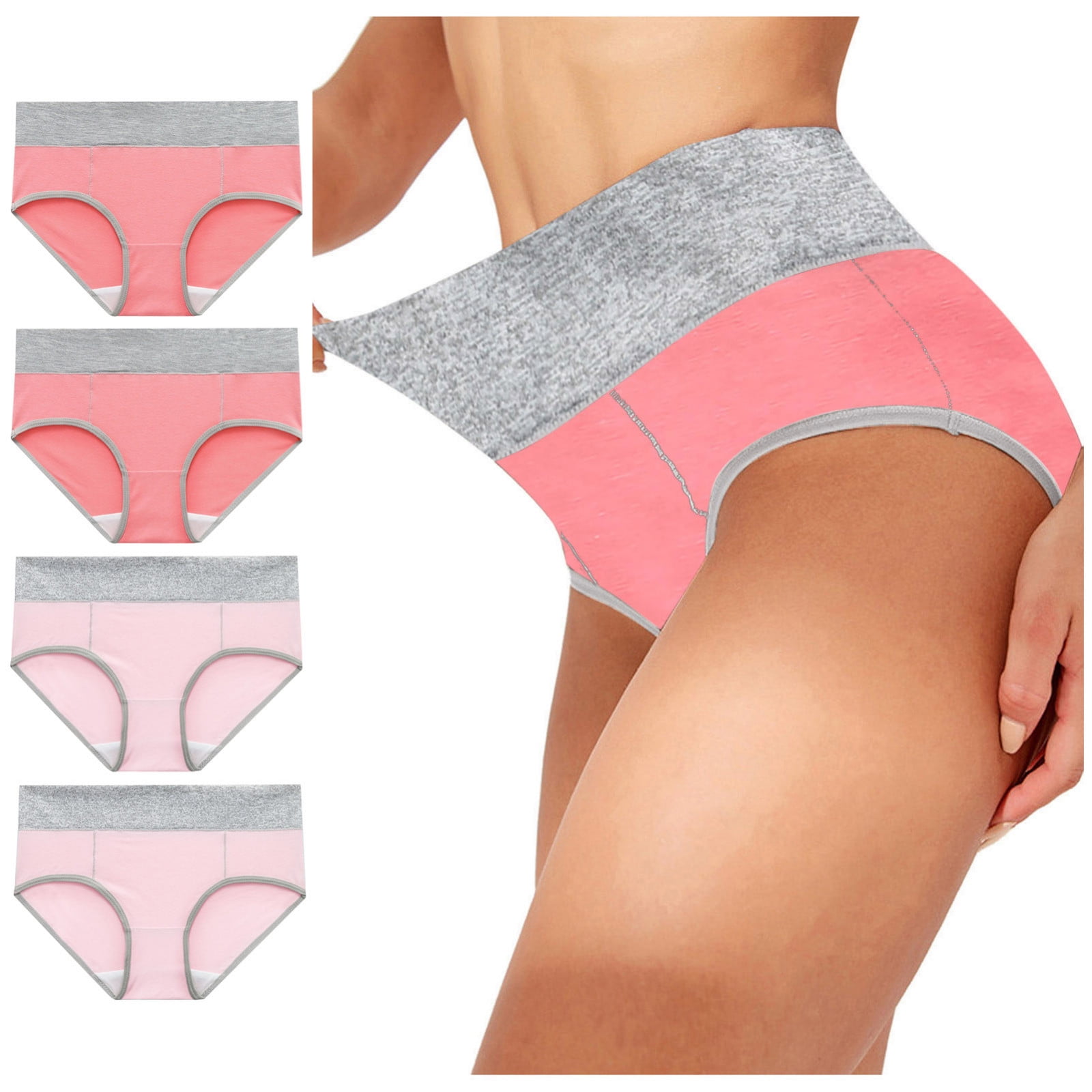 Women's Cotton Low Waist Underwear Breathable Briefs Knickers Panties Underpants