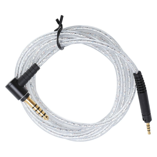Cable de equilibrio auricular de 2.5 mm A 4.4 mm, enchufe flexible y reproducir un diámetro de cable de auriculares equilibrio de 4.92 pasteles 0.12 pulgadas para hd599 HD598