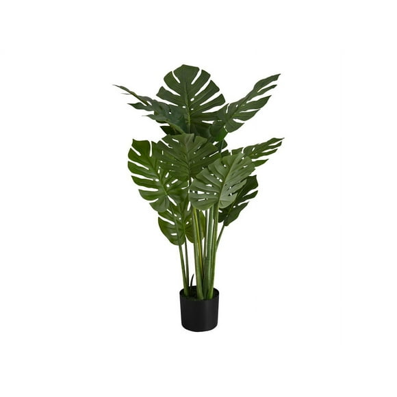 Monarch Monstera - Artificial plant for home - 44.88 in - black pot, green