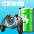 thumbnail image 2 of MEMO AK77 Game Trigger Phone Cooler Fan Game Controller Controller with Fan Mobile Trigger Joystick(1200MAh), 2 of 5