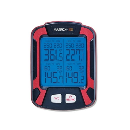 - Maverick XR-50 Wireless Smart Meat Thermometer, Plastic, Red