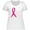AA-White, variant on Inktastic Faith over Fear Breast Cancer Awareness with Pink Ribbon Women's Plus Size T-Shirt