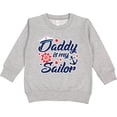 thumbnail image 2 of Inktastic My Daddy is My Sailor Toddler Sweatshirt, 2 of 4