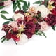 thumbnail image 4 of Guirnalda de botín floral de ratán rosa artificial colgante para adornos de Rojo, 4 of 5