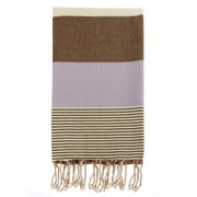 Swan Comfort 100% Organic Turkish Cotton Absorbent Beach & Bath Towel - Lilac - Brown