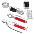 thumbnail image 2 of Extractor de manivela de bicicleta, Kit de herramientas de reparación de soporte inferior, Extractor de manivela, 2 of 5