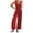 Red jumpsuits for women, variant on Wycnly Womens Jumpsuits High Waist Pleated Wide Leg Casual Tank Long Jumpsuits Overalls Trendy Solid U-Neck Sleeveless Maxi Summer Rompers Black xl