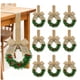 thumbnail image 3 of Billuyoard 4 Coronas Navideñas, Coronas para Armarios con Coronas Navideñas, Decoraciones de Cocina. Ventanas, Paredes, Árboles. Kits de decoración para fiestas Verde + Fruta + Rojo 4 Uds., 3 of 6