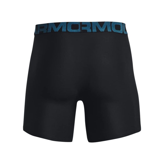 Under Armour Men's Standard Tech 6-inch Boxerjock 2-Pack, (006) Black / / Static Blue, X-Small