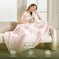 thumbnail image 2 of Heat Blanket \uDx\uD Throw Soft Flannel & Sherpa Reversible Electric Blanket with Heat Settings Timer Setting and Hours Auto-Shut Off, 2 of 7