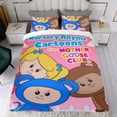 thumbnail image 4 of Club de la Madre Gansa Conjunto de sábanas temático, trío de piezas, cómodo y amigable con la piel, diseño único, regalo de decoración para el hogar para familiares, amigos y fans,140cm *210cm, 4 of 6