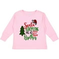 thumbnail image 3 of Inktastic Santa is Promoting Me to Big Brother Green Plaid Tree Boys Long Sleeve Toddler T-Shirt, 3 of 5