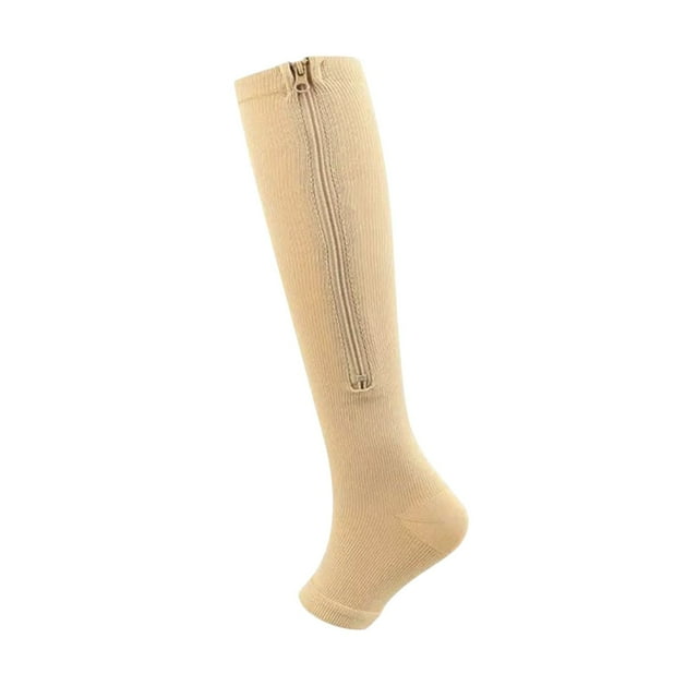 Bas de Compression pour Femmes 15-25 MmHg Bas de Compression Longs Bas de Voyage Bas de Soutien pour Varices Oedème Vol Sports Voyage