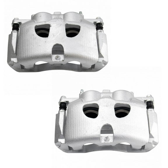 TRQ Front Brake Caliper Set Compatible with 2010-2021 Ford Expedition 2010-2011 F-150 2009-2021 Lincoln Navigator