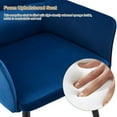 thumbnail image 6 of Clipop Mid-Back Dining Chairs Set of 2, Velvet Upholstered Accent Chairs with Arms, for Kitchen,Blue, 6 of 10