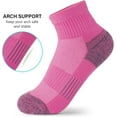 thumbnail image 2 of Ankle Socks Womens Athletic Thick Cushioned Running Hiking Low Cut 5-Pairs, 2 of 6