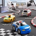 thumbnail image 4 of Pista de carreras de coches KIZONLY para niños de 4 a 8 años con 3 coches y helicóptero, 4 of 8