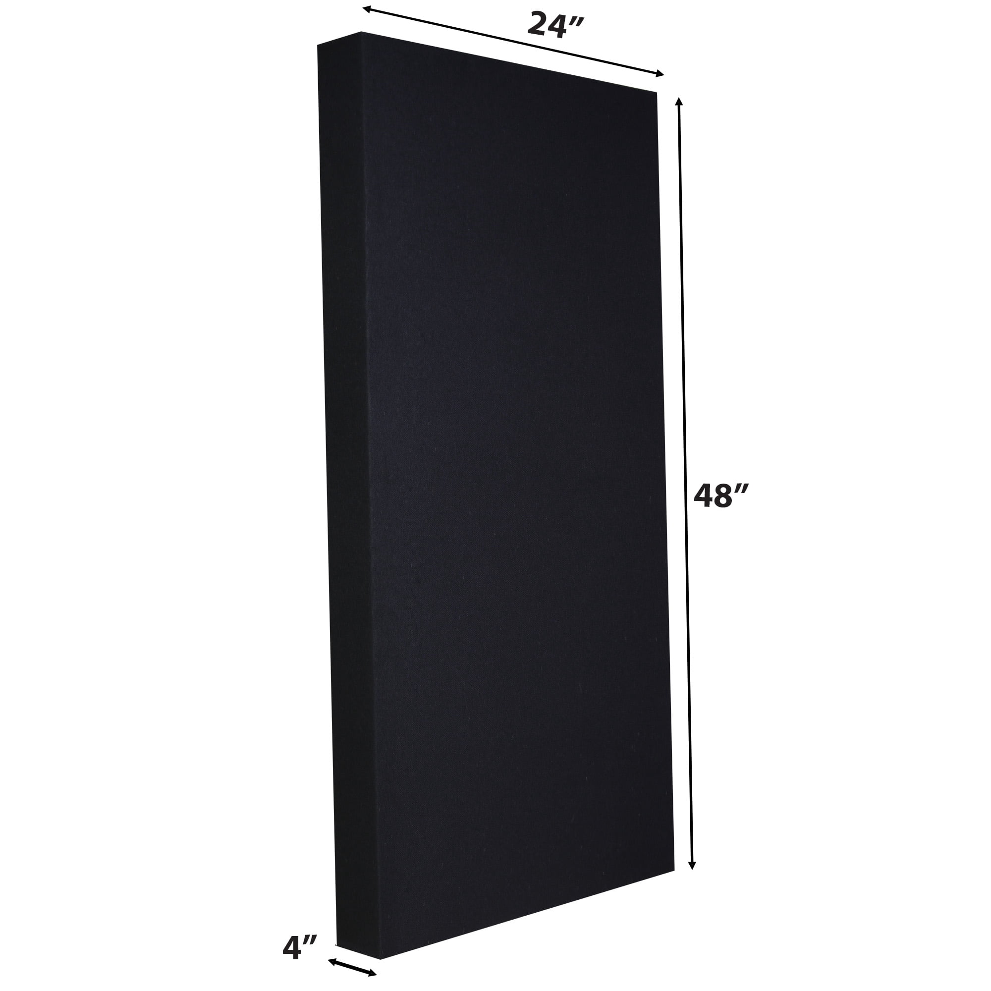 ATS Acoustics Bass Trap Low Range Sound Absorbing Echo Reducing Studio Acoustic Wall Panel 24" x 48" x 4" (Pitch)