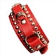 thumbnail image 2 of 2X Pulsera Unisex Punk Rocker Brazalete de GóTico con Remaches y Tachuelas Pulsera Ajustable para Cosplay Fashion-B, 2 of 3