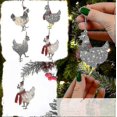 thumbnail image 2 of Chicken With Scarf For Christmas Tree Hanging Pendant Ornaments, 2 of 5