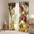 thumbnail image 3 of Castle Fairy Xmas Santa Claus Curtains Pack Of 2 (42X84 Each) for Teens Girls Boys,Happy New Year Curtains Blackout,Merry Christmas Bedroom Curtains,Luxury Bedroom Decor, 3 of 6