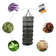 thumbnail image 4 of 60cm Diameter  Buds Dry Net, Layer Plant Drying Rack Net, Collapsible Hanging Mesh Dryer Net Folding Drying Rack For Herbs Weed Seeds, 4 of 8
