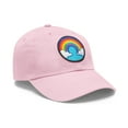 thumbnail image 2 of Rainbow Hat Cap Strap Back Dad Hat with Round Patch, 2 of 7