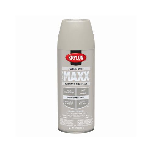 Krylon Cover MAXX Pebble Satin Spray Paint and Primer 12 oz. Walmart